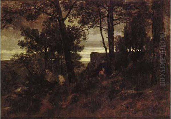  Paysanne Dans La Foret De Fontainebleau, 1854  - view 1