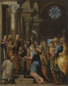 The Marriage Of The Virgin by Paolo Veronese (Caliari)