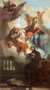 The Holy Family Appearing in a Vision to St Gaetano by Giovanni Battista Tiepolo