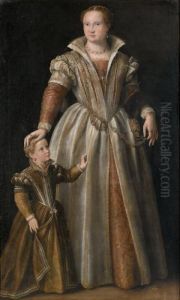 Ritratto Di Gentildonna Con La Figlia by Paolo Veronese (Caliari)