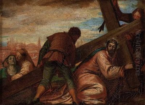 Simon Von Kyrene Hilft Jesus Das Kreuz Zu Tragen - view 1