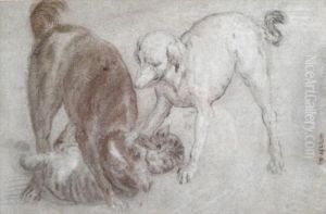 2 Dogs With Cat by Paolo Veronese (Caliari)