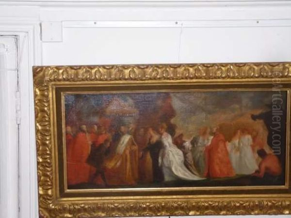 Le Doge Agostino Barbarigo Accueillant Catherine Cornaro, Reine De Chypre - view 1