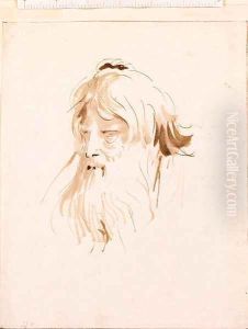 A fantastic Head of a bearded Man