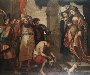 Salome Presented With The Head Of St John The Baptist by Paolo Veronese (Caliari)