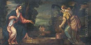 Jesus And The Samaritan At Jacob's Fountain