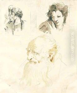 A study of the head of an old man by Giovanni Battista Tiepolo