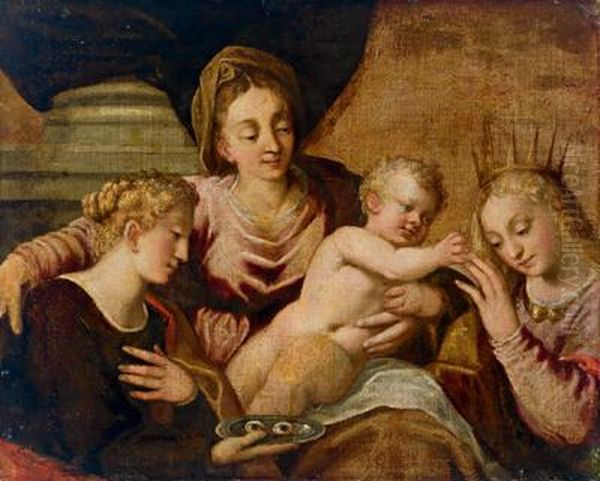 Lo Sposalizio Mistico Di Santa Caterina Con Il Gesu Bambino - view 1
