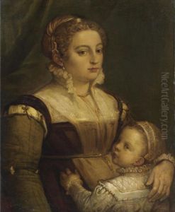Ritratto Di Dama Con Bambina