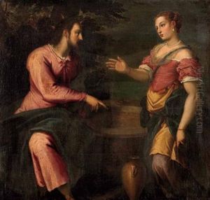 Christus Und Die Samariterin Am Brunnen by Paolo Veronese (Caliari)