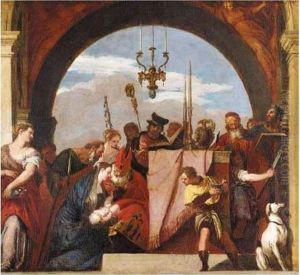 The Presentation Of Jesus At The Temple by Paolo Veronese (Caliari)