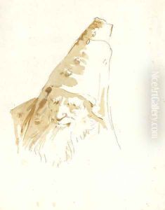 A bearded man wearing a conical hat