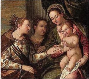 The Mystic Marriage Of Saint Catherine With Saint Apollonia