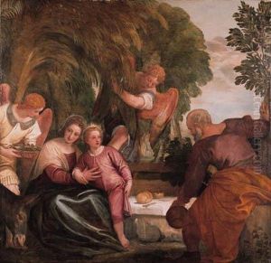The Rest On The Return From Egypt by Paolo Veronese (Caliari)