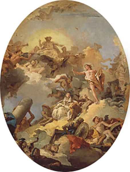 The Apotheosis of the Spanish Monarchy sketch for a ceiling painting - view 1