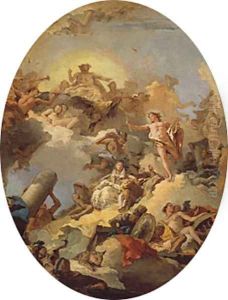 The Apotheosis of the Spanish Monarchy sketch for a ceiling painting by Giovanni Battista Tiepolo