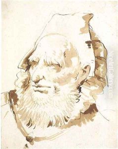 Head of an oriental with a short beard