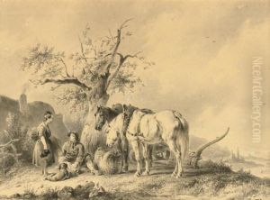 A Moment Of Rest by Wouterus Verschuur