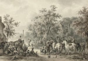 Ringsteken: Festivities In The Village by Wouterus Verschuur