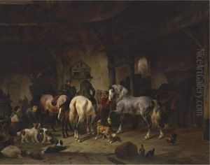 Preparing For The Hunt by Wouterus Verschuur