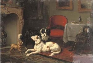 Three Furry Friends by Wouterus Verschuur