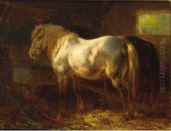 Horses In A Stable - view 1
