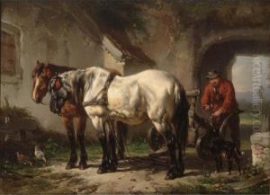 Preparing For The Fields by Wouterus Verschuur