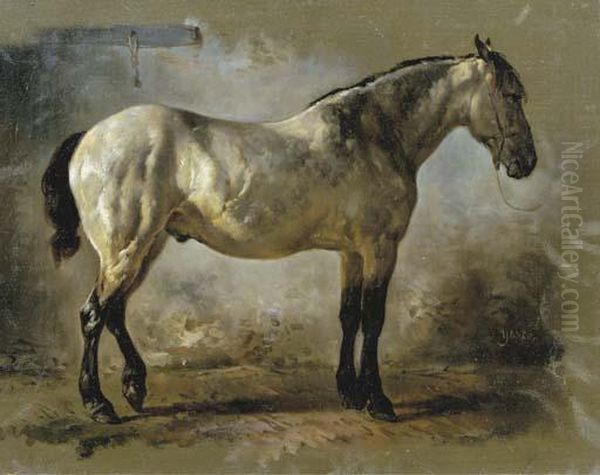 Yanko In The Stable: A White Horse - view 1