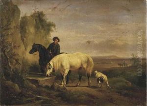 L'abbeverata by Wouterus Verschuur