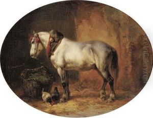 A Grey In A Stable by Wouterus Verschuur