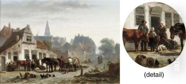 Loading A Malle Jan In A Village Street - view 1