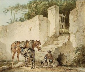 The Midday Rest by Wouterus Verschuur