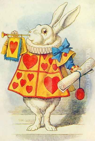 The White Rabbit, illustration from Alice in Wonderland by Lewis Carroll 1832-9 - view 1