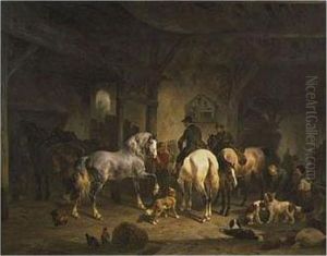 Preparing For The Hunt by Wouterus Verschuur