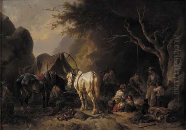 Bohemiens: At The Camp-fire - view 1
