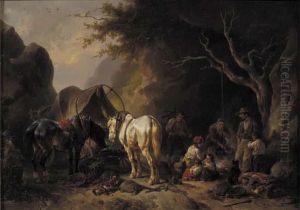 Bohemiens: At The Camp-fire by Wouterus Verschuur