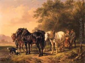 A Plough-team At Rest