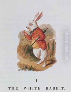 The White Rabbit, illustration from Alice in Wonderland by Lewis Carroll 1832-98 adapted by Emily Gertrude Thomson d.1932 1889 by John Tenniel