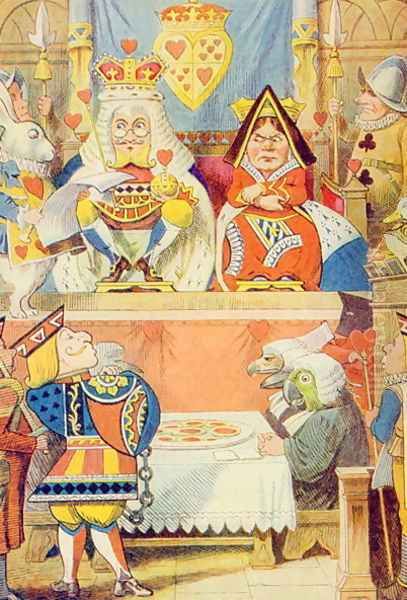 The Trial of the Knave of Hearts, illustration from Alice in Wonderland by Lewis Carroll 1832-9 - view 1