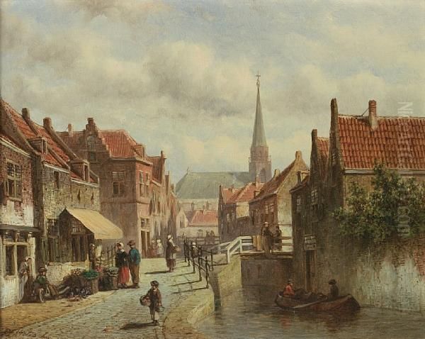 A Dutch Town Scene - view 1