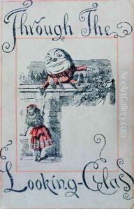 Alice and Humpty Dumpty, cover illustration for Alice Through the Looking-Glass by Lewis Carroll 1832-98, published in London. 1898 by John Tenniel