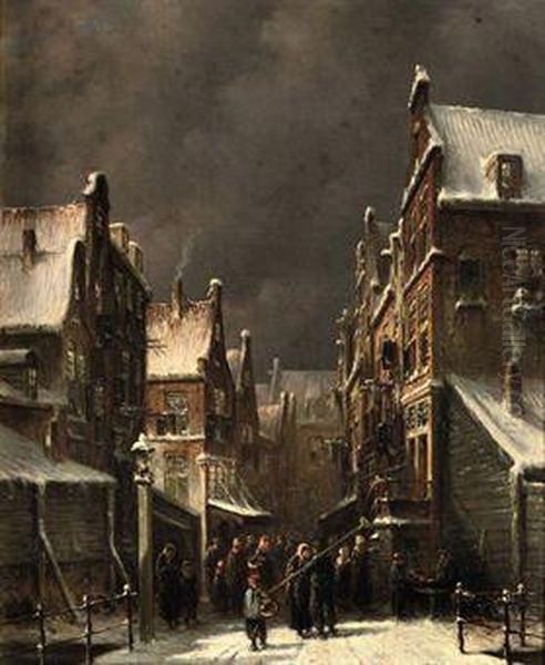 A Town In Winter - view 1