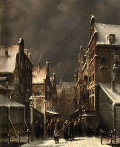A Town In Winter by Pieter Gerard Vertin