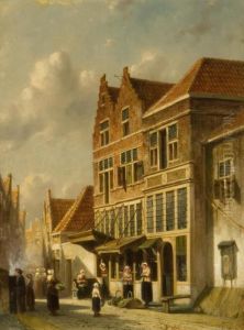 View Of Delft, Holland. by Pieter Gerard Vertin