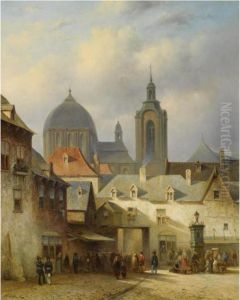 A View Of The Town Of Mainz