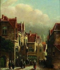 Partie Einer Hollandischen Stadt by Pieter Gerard Vertin