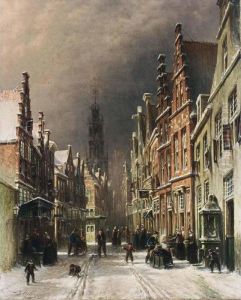A View Of Haarlem In Winter