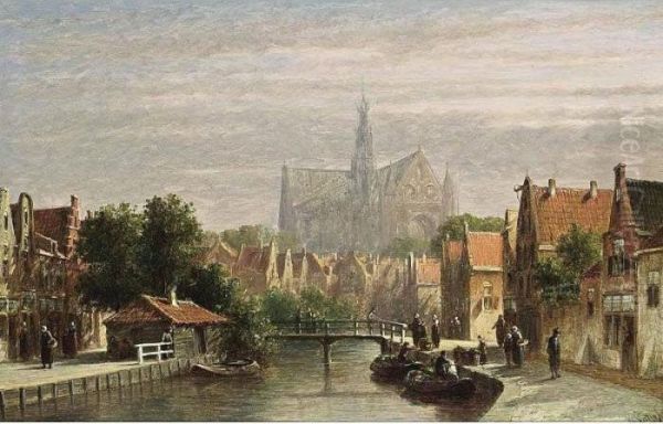 A View Of Haarlem, The Sint Bavo In The Distance - view 1