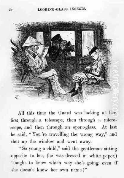 Looking-Glass Insects, illustration from Alice Through the Looking-Glass by Lewis Carroll 1833-98 1872 - view 1