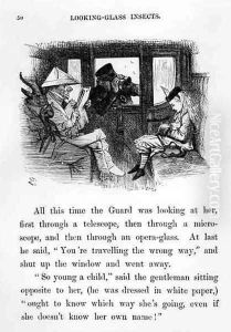 Looking-Glass Insects, illustration from Alice Through the Looking-Glass by Lewis Carroll 1833-98 1872 by John Tenniel